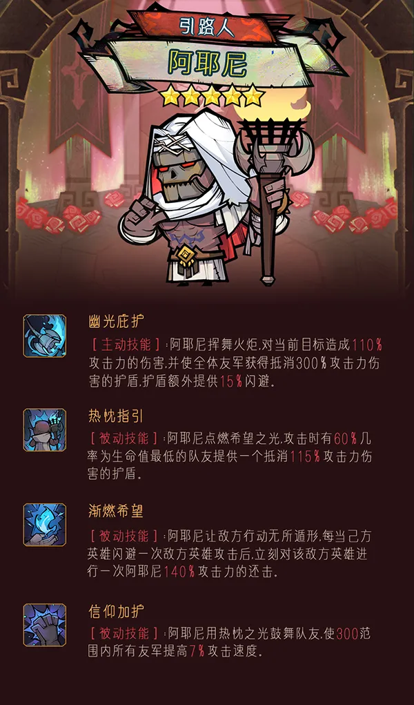 《艾尔多战记》英雄图鉴——精英战神引路人