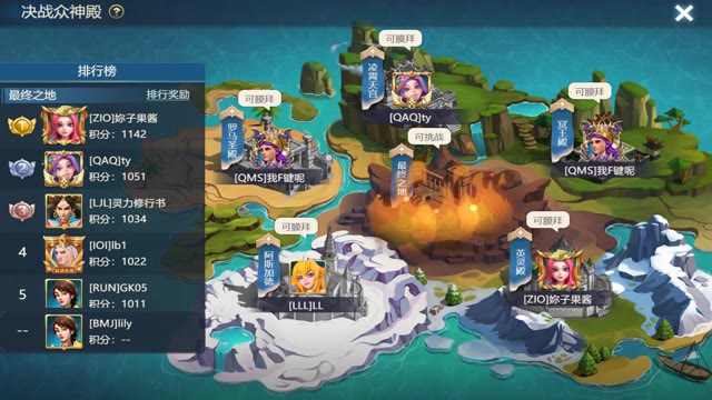 《皇座战争》决战众神殿