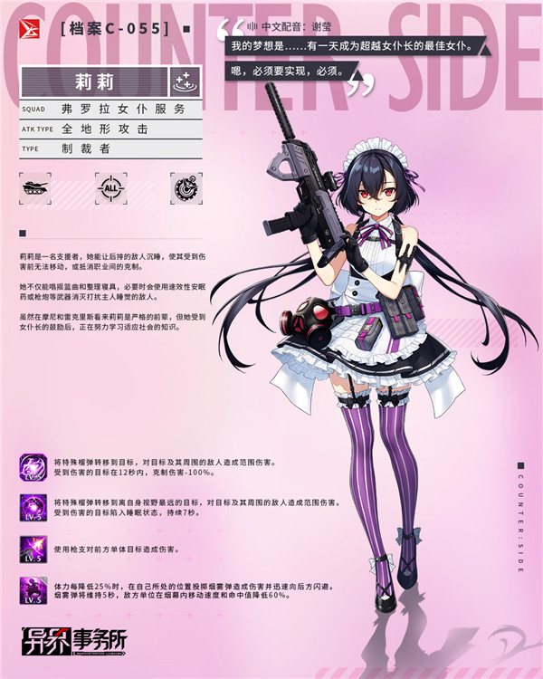 《异界事务所》莉莉、雷克里斯的作战解析情报