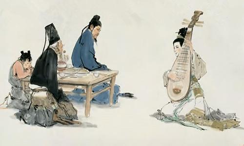 “大珠小珠落玉盘”形容的是什么乐器的弹奏声