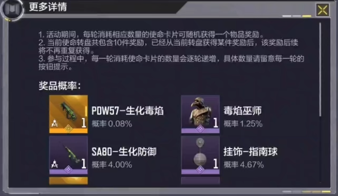 使命召唤手游毒焰巫师转盘价格介绍