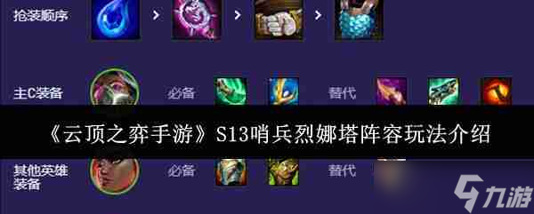 《云顶之弈手游》S13哨兵烈娜塔阵容玩法介绍
