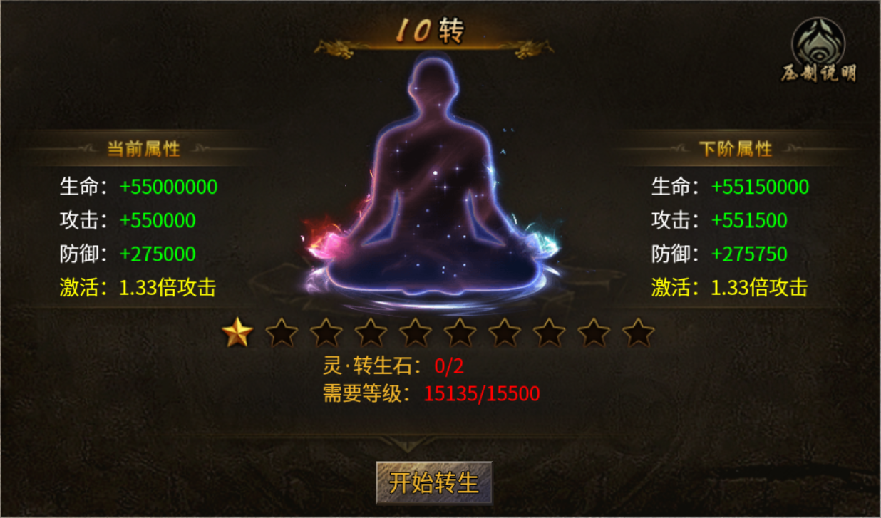 《雷霆斩月》转生与提升攻略