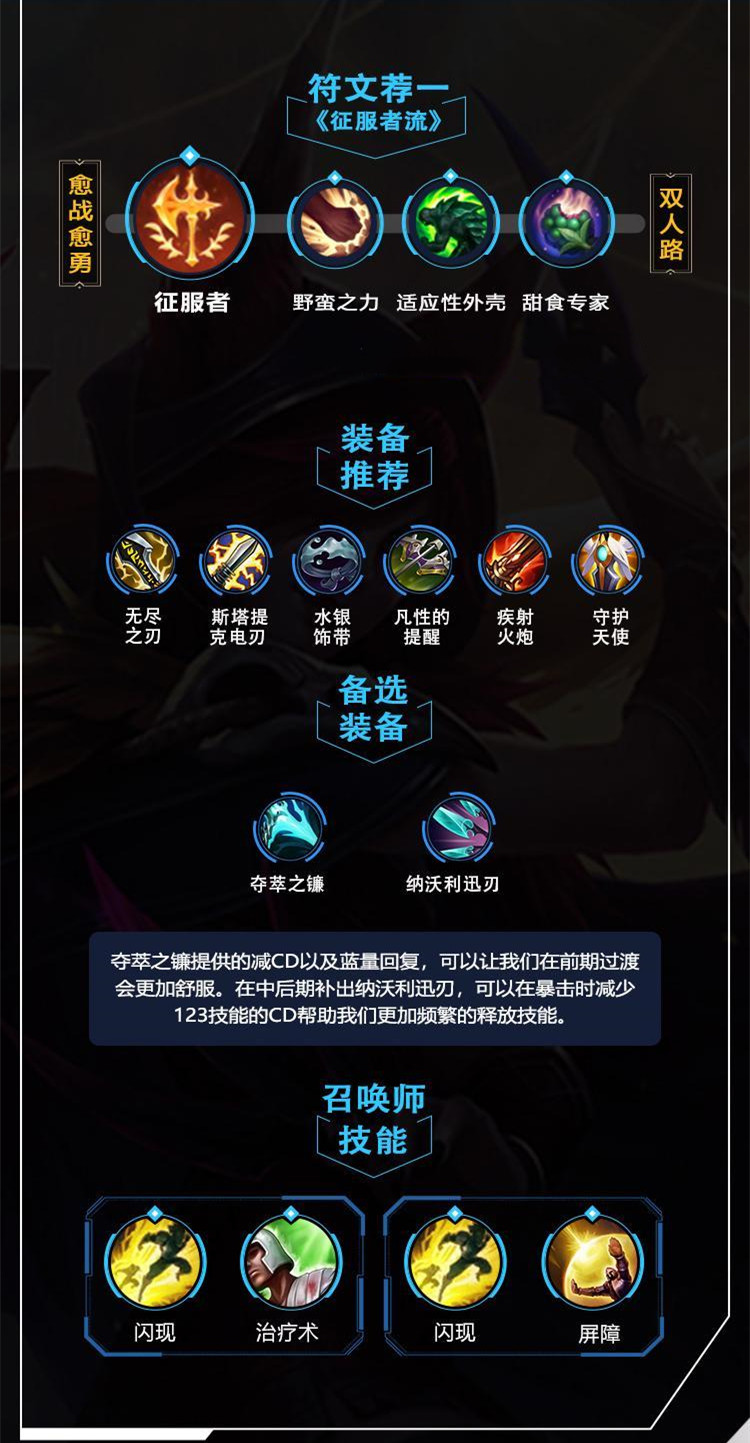 lol手游霞出装天赋攻略