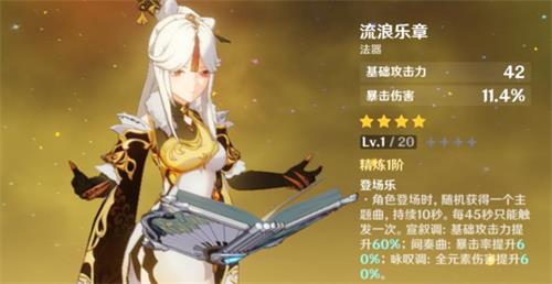 原神四风原典适用角色介绍