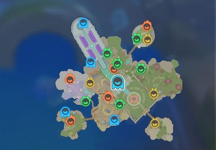 海岛纪元灵风城元素之灵坐标