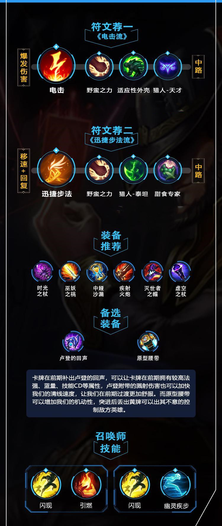 lol手游卡牌出装天赋攻略