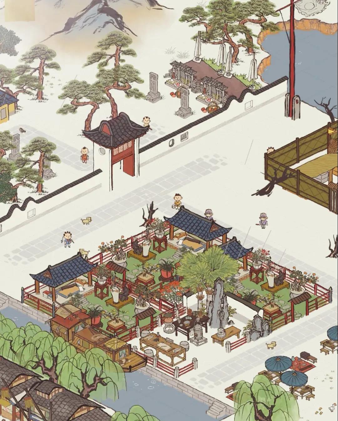 江南百景图茶艺雅座摆放位置推荐