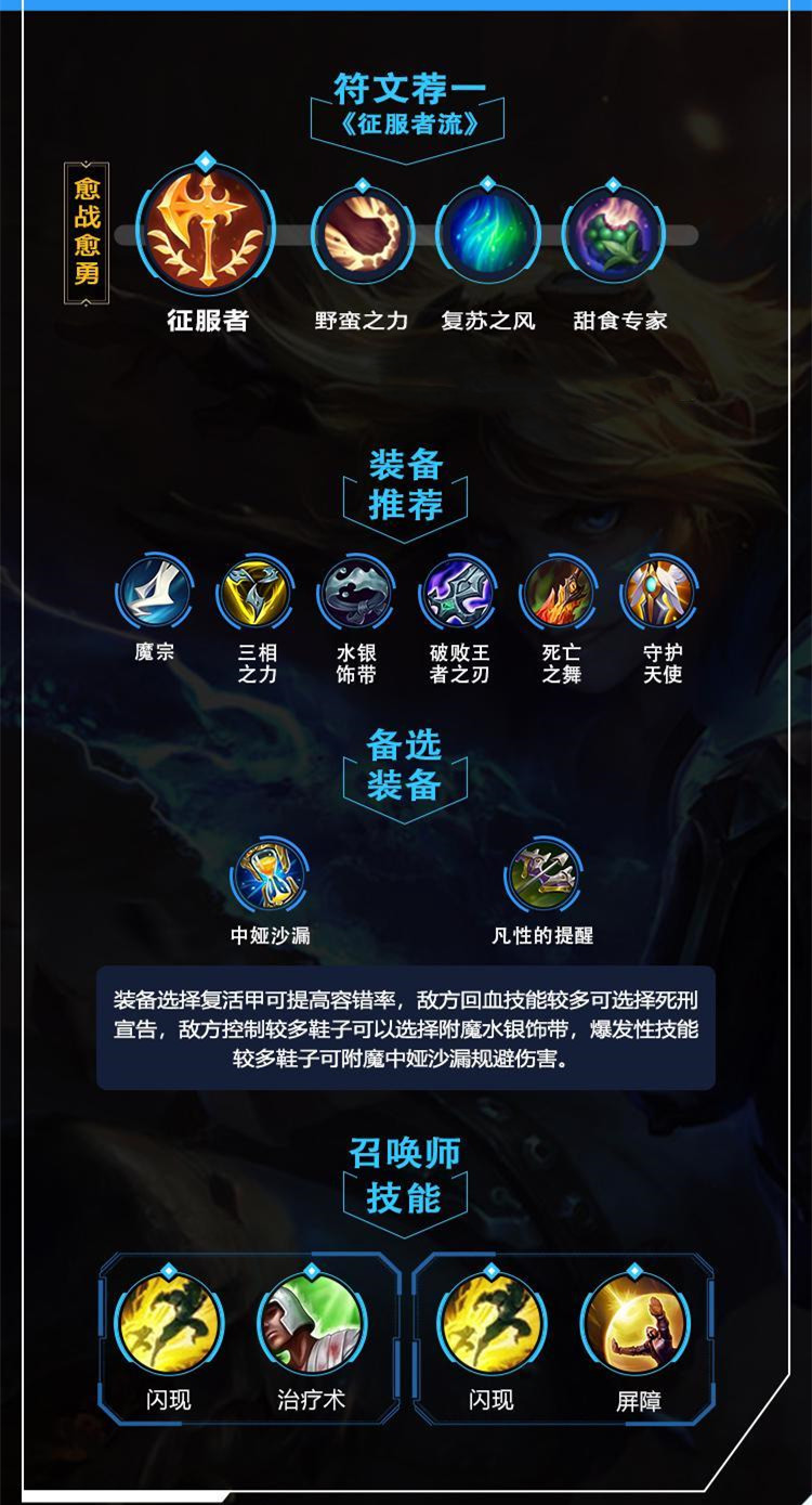 lol手游ez出装天赋攻略