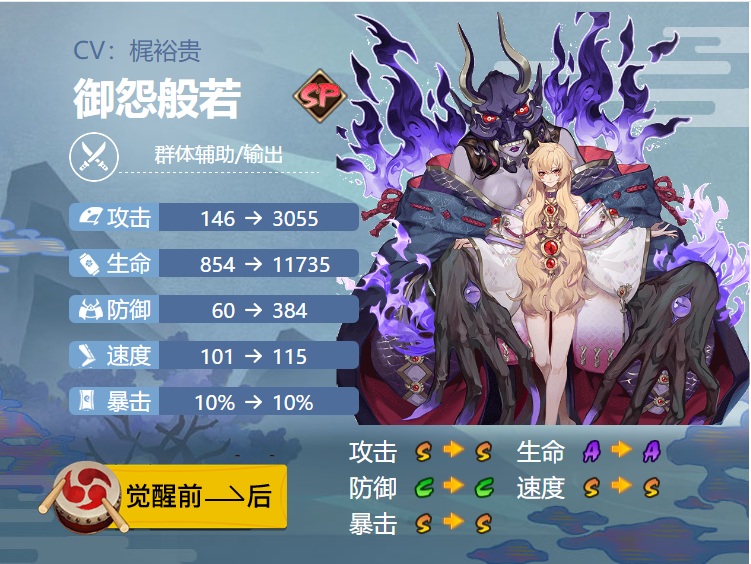 阴阳师SP御怨般若式神技能解析