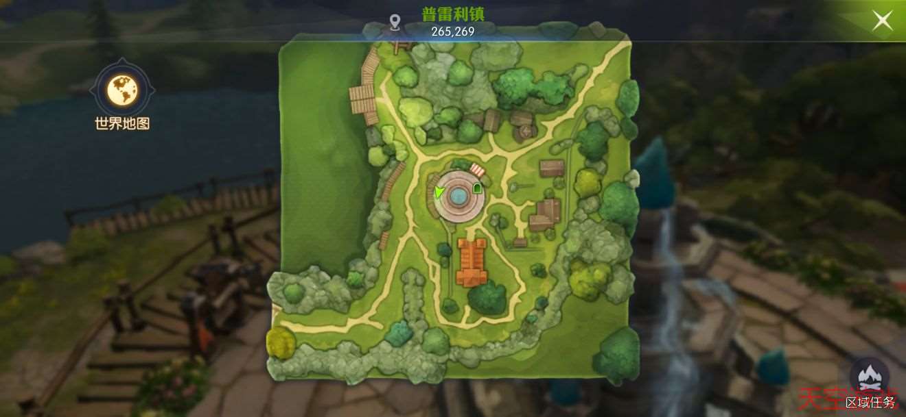 龙之谷2手游湖心岛风景点位置介绍