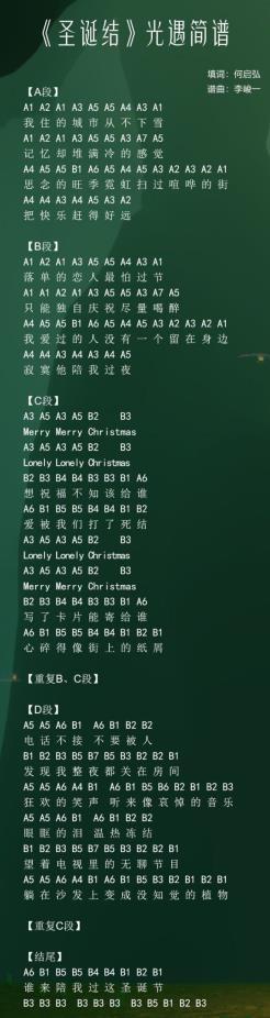 光遇吉他乐谱分享