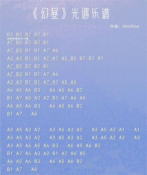 光遇吉他乐谱分享