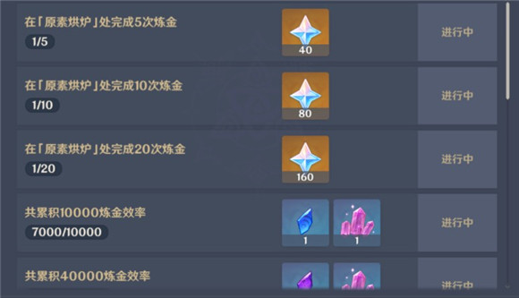 原神炼金效率快速累积方法介绍