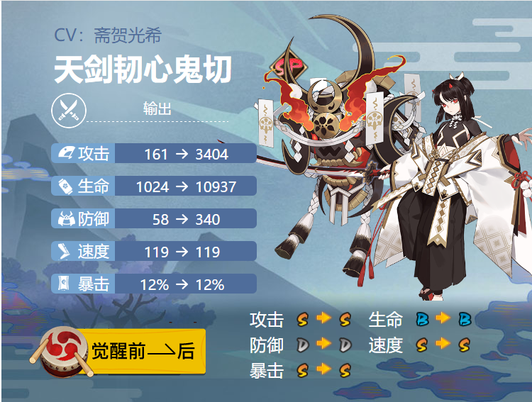 阴阳师SP天剑韧心鬼缺式神技能解析