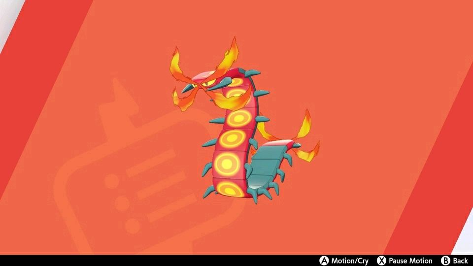 宝可梦剑盾焚焰蚣图鉴