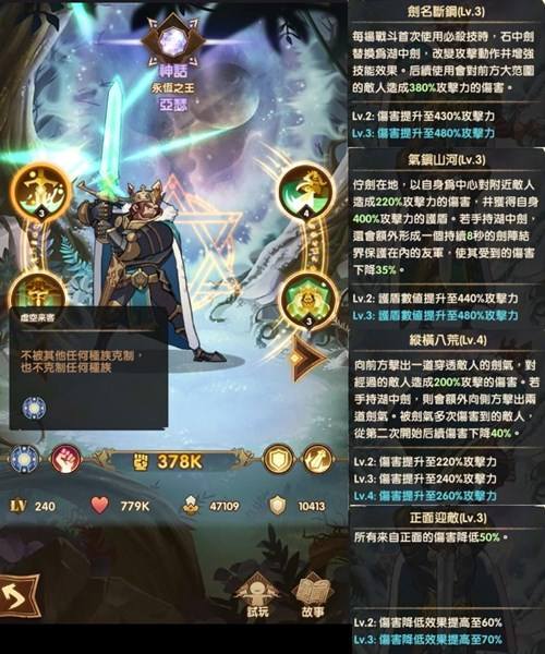 剑与远征手游亚瑟王实战评价