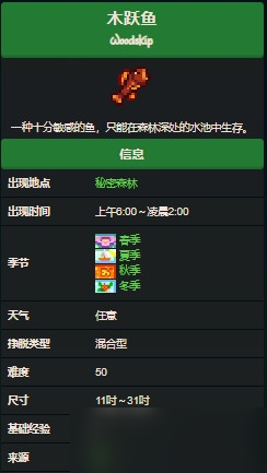星露谷物语木跃鱼在哪里钓
