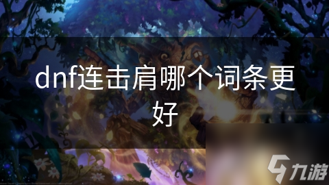 dnf连击肩哪个词条更好