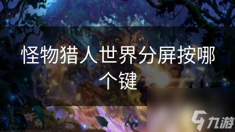 怪物猎人世界分屏按哪个键