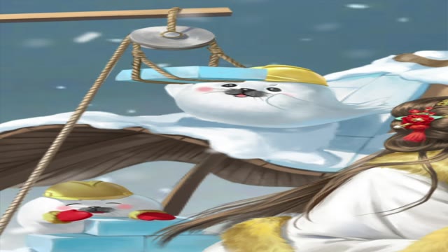 《叫我大掌柜》佳人新装|坐在雪屋上的少女—徽茵