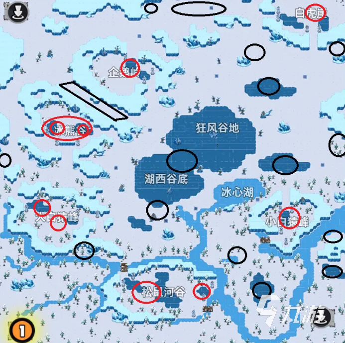 英勇之地雪山宝箱位置一览 英勇之地手游雪原宝箱在哪里