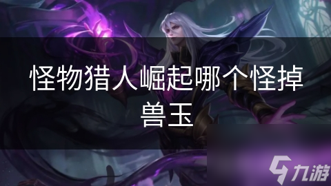 怪物猎人崛起哪个怪掉兽玉