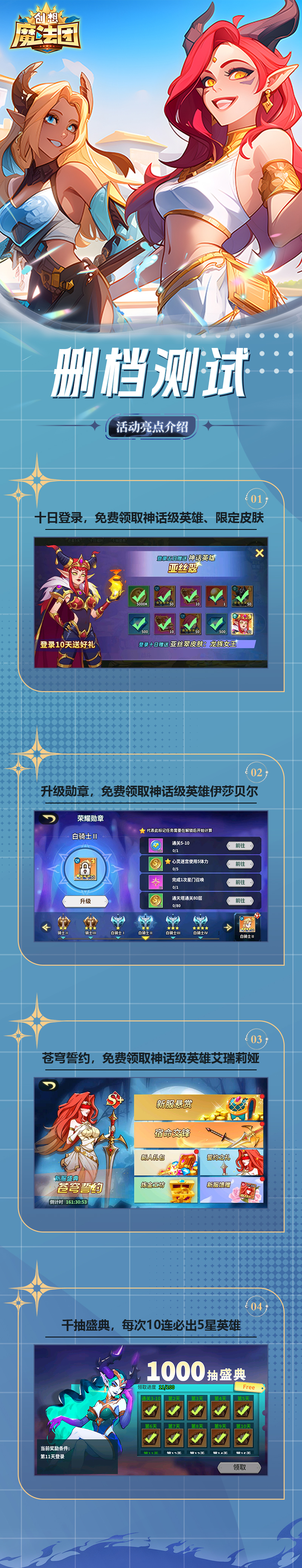《创想魔法团》2月21日删档测试活动亮点介绍