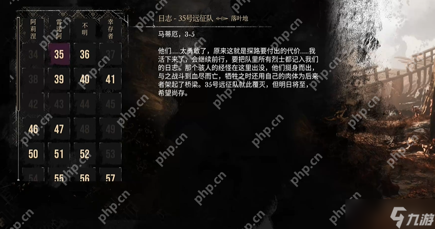 光与影33号远征队全日志收集 35号远征队日志在哪里