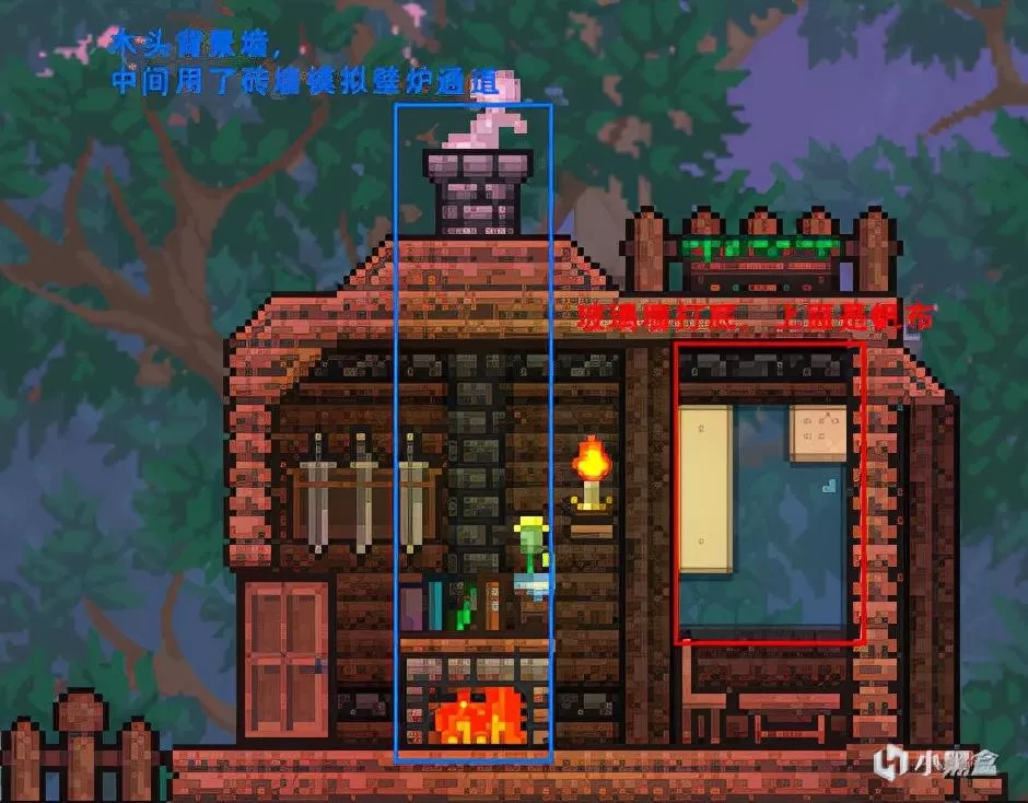 泰拉瑞亚实用性建筑,mc建筑教程超实用的生存小屋