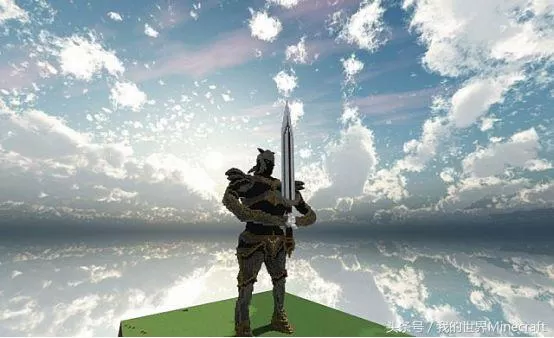 我的世界小型骑士雕像教程?我的世界震撼人心的雕像
