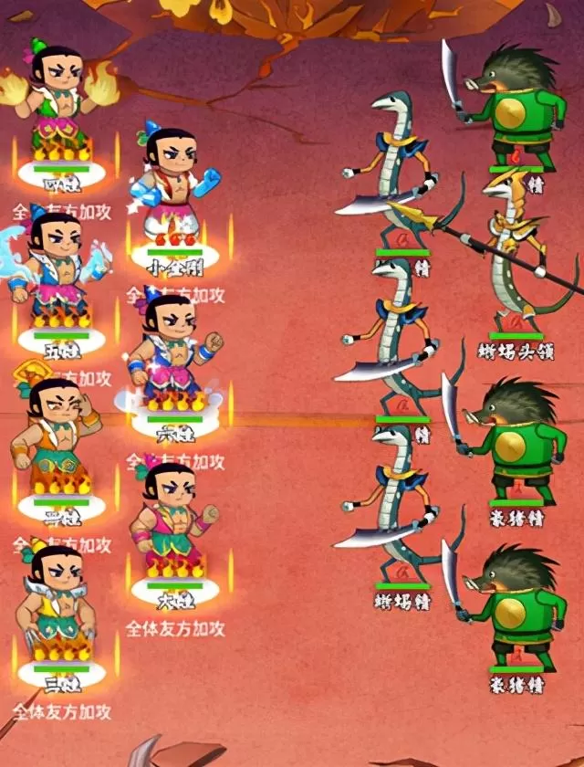 葫芦娃竞技场怎么换阵容?葫芦兄弟七子降妖阵容搭配