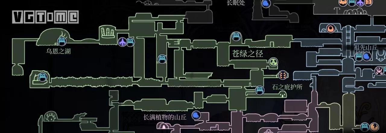 空洞骑士苍绿之径地图,空洞骑士苍绿之径玩法详细介绍