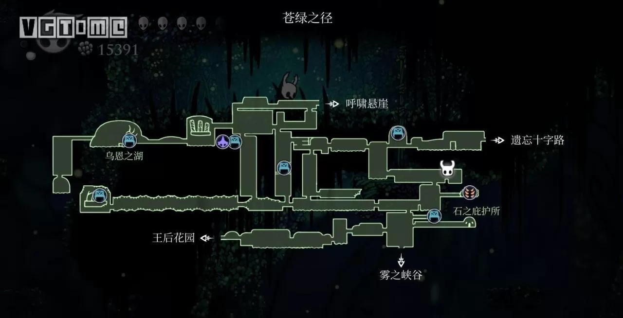 空洞骑士苍绿之径地图,空洞骑士苍绿之径玩法详细介绍