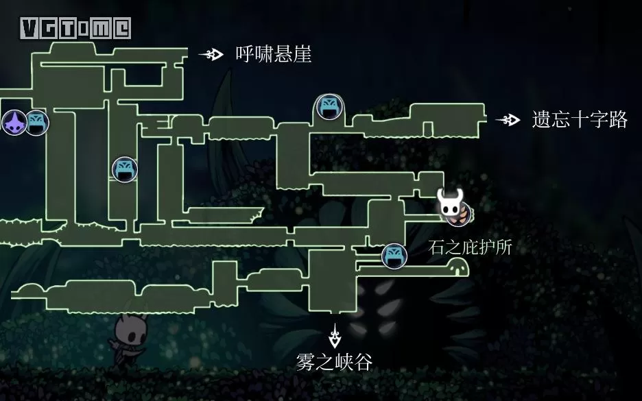 空洞骑士苍绿之径地图,空洞骑士苍绿之径玩法详细介绍