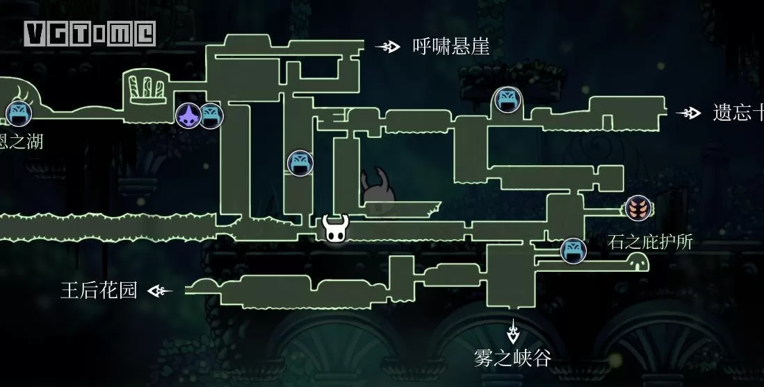 空洞骑士苍绿之径地图,空洞骑士苍绿之径玩法详细介绍