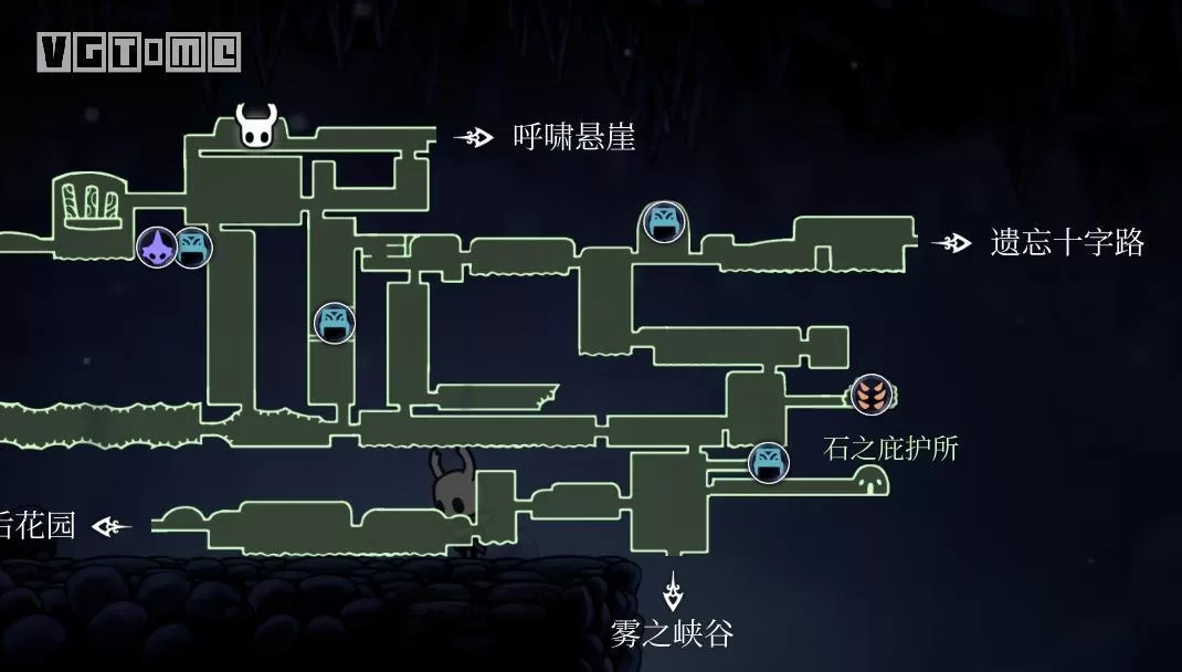 空洞骑士苍绿之径地图,空洞骑士苍绿之径玩法详细介绍