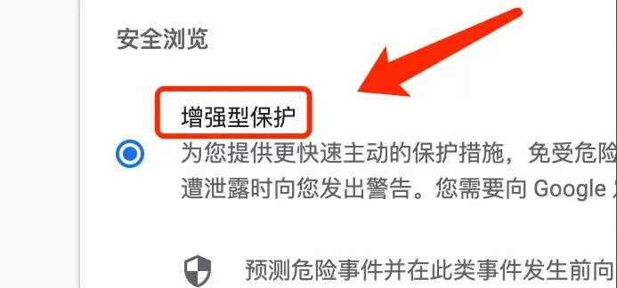 谷歌浏览器Mac版怎么设置增强型保护-设置增强型保护方法