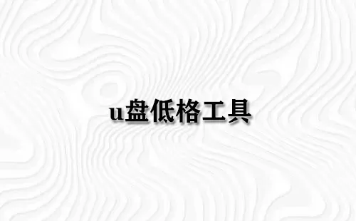 u盘低格工具大全-u盘低格工具哪个好