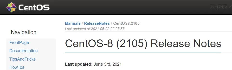 CentOS 发布 8.4( 2105) 版本更新