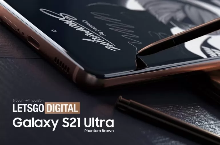 三星 S21 Ultra 顶配机型渲染图曝光:搭载 S Pen 手写笔