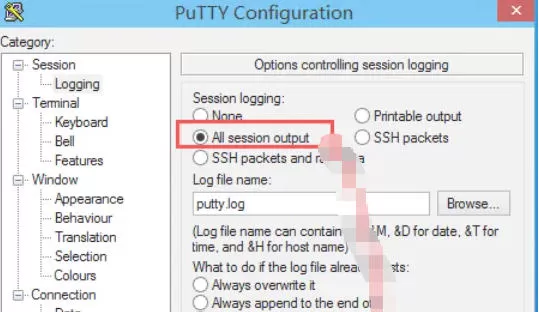 Putty怎么记录操作日记_Putty记录操作日记的方法