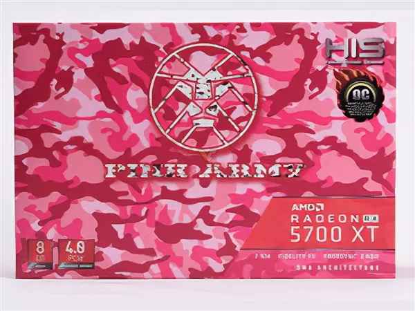 HIS发布迷彩色RX 5700 XT这么花花绿绿的显卡:这颜值也没谁了!
