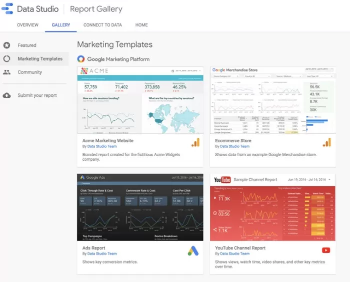 公测结束!Google Data Studio正式上线!