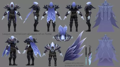《英雄联盟》灰烬骑士团皮肤派克/卡萨丁原画公布