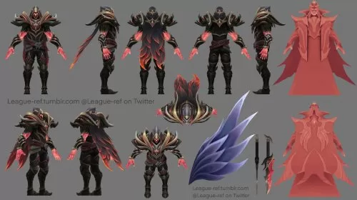 《英雄联盟》灰烬骑士团皮肤派克/卡萨丁原画公布