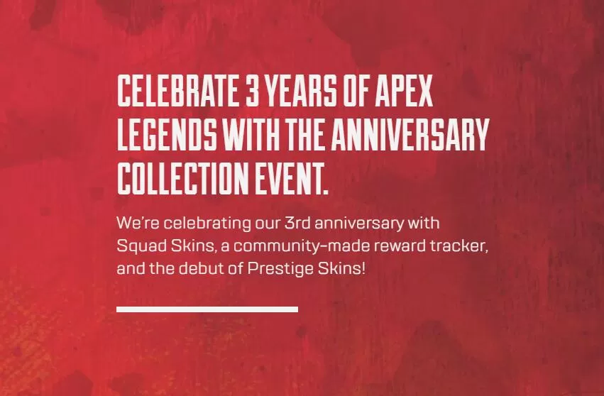 《Apex英雄》官方公开3周年庆典活动情报 2月16日开启