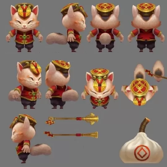《英雄联盟》全新皮肤系列虎虎生威与青花瓷游戏内建模公布