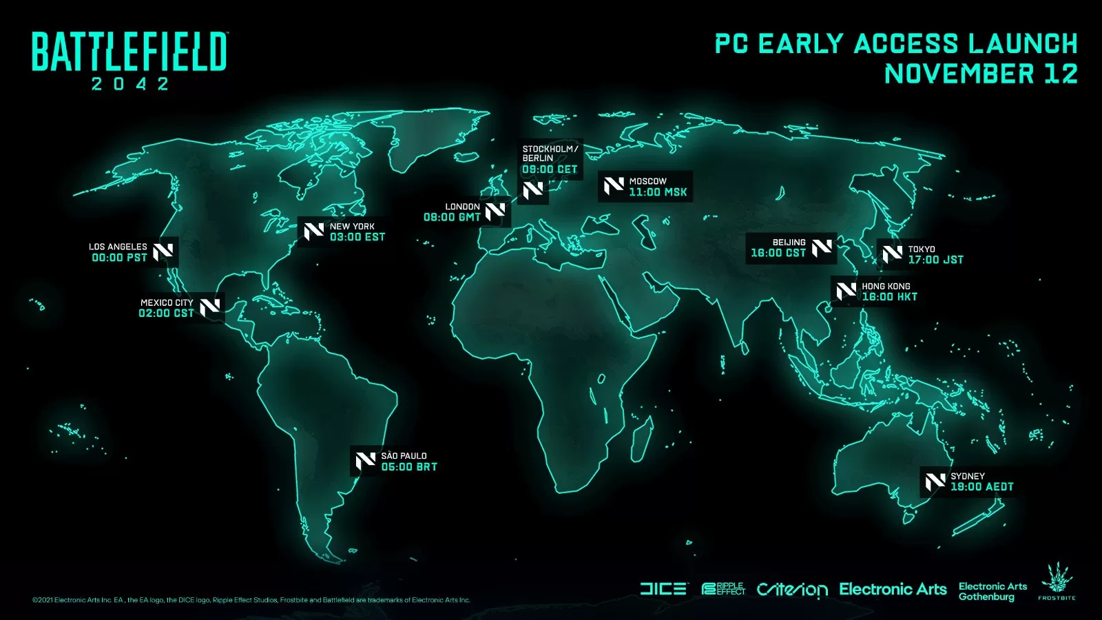 PC《战地2042》11月12日下午4点抢先体验 第一赛季2022年开启
