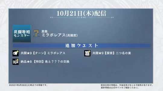 《怪物猎人物语2:破灭之翼》第五弹免费更新 高难度黑龙上线